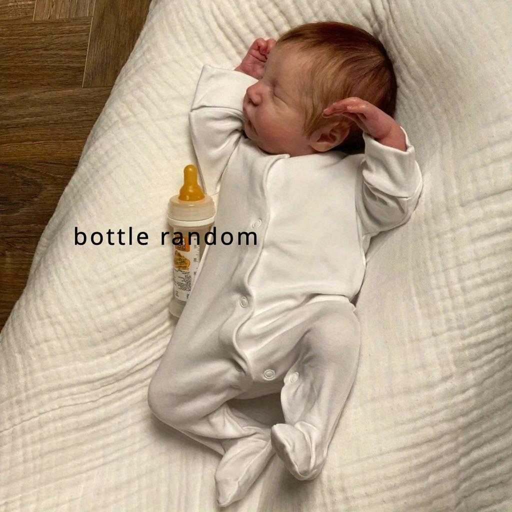 BZDOLL 1 шт. 19 дюймов 48 см Новорожденный Бебе (Тканевое тело, мягкие виниловые конечности) Спящий Реборн Кукла 3D-расписанная Кожа с Видимыми Венами Игрушка для Девочки Подарок