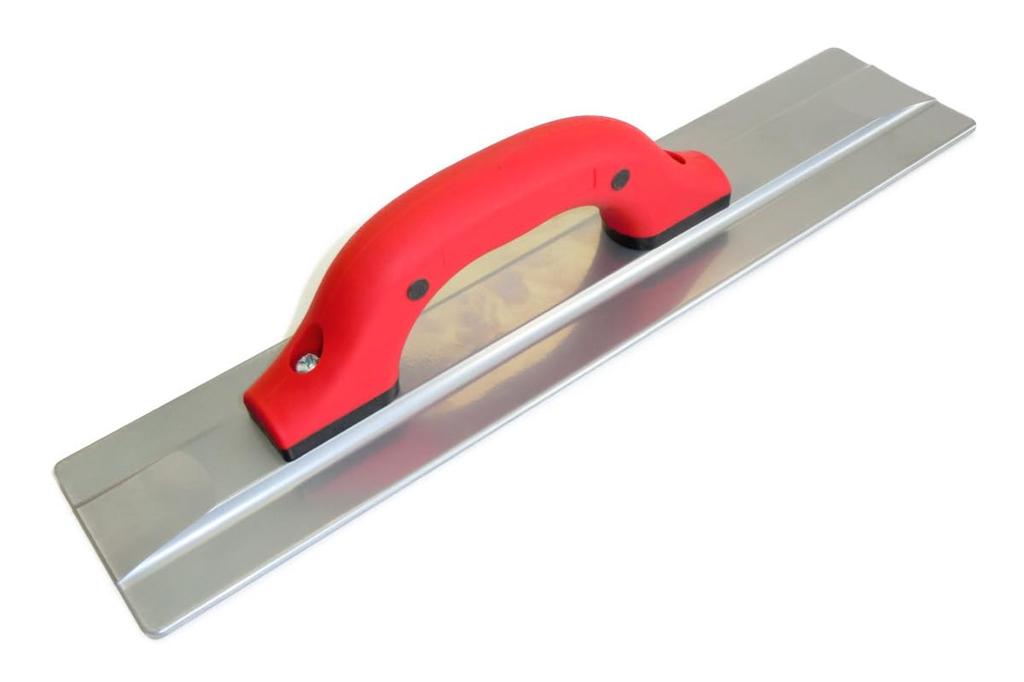 Domaya Supervised Concrete Magnesium Float X TPR for Concrete Finishing Trowel, Trowel, U-Style (405mm 89mm, Handle)
