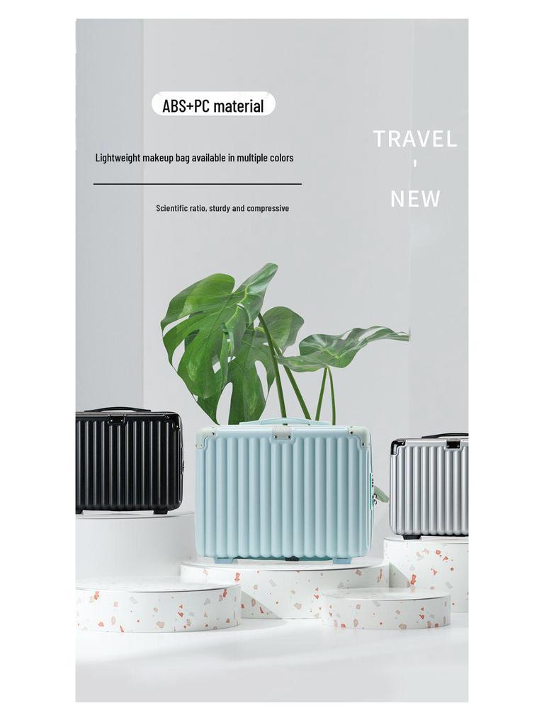 16-Inch Women's Trolley Case with 13-Inch Makeup and Travel Handbag