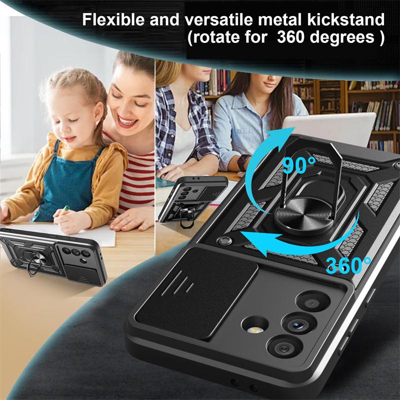 Для Samsung Galaxy A26 A56 5G Защитная броня для объектива камеры Противоударный магнитный держатель-кольцо Задняя крышка Для Galaxy A56 A26 5G Чехол