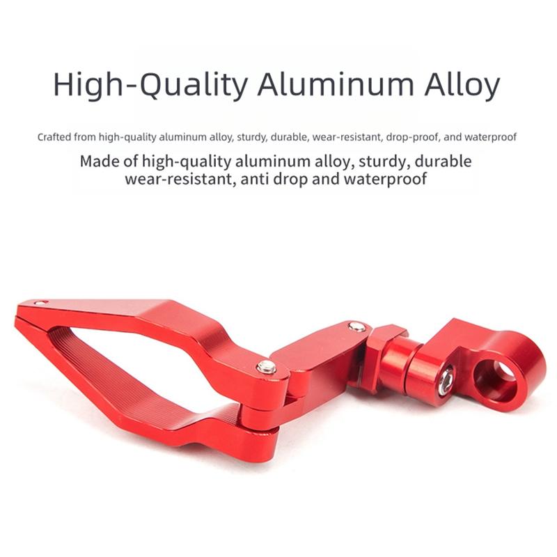 Foldable Brake Line Hose Cable Guide Clamp with Rotation Adjustment for Motorcycle Cable Organization and Secure Fitment