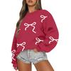 Women  Tops Women's Long Sleeve Sweatshirt Casual Crewneck Loose Fit Pollover Fleece Tops