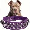 Adjustable PU Leather Pet Dog Collar Punk Rivet Dog Collar Spike Dog Neck Strap Suitable for Small Dogs and Cats