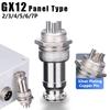 Разъем M12 GX12 2/3/4/5/6/7-контактный штекерный разъем гнездовой разъем 12 мм 5A 125 В круглый панельный авиационный разъем