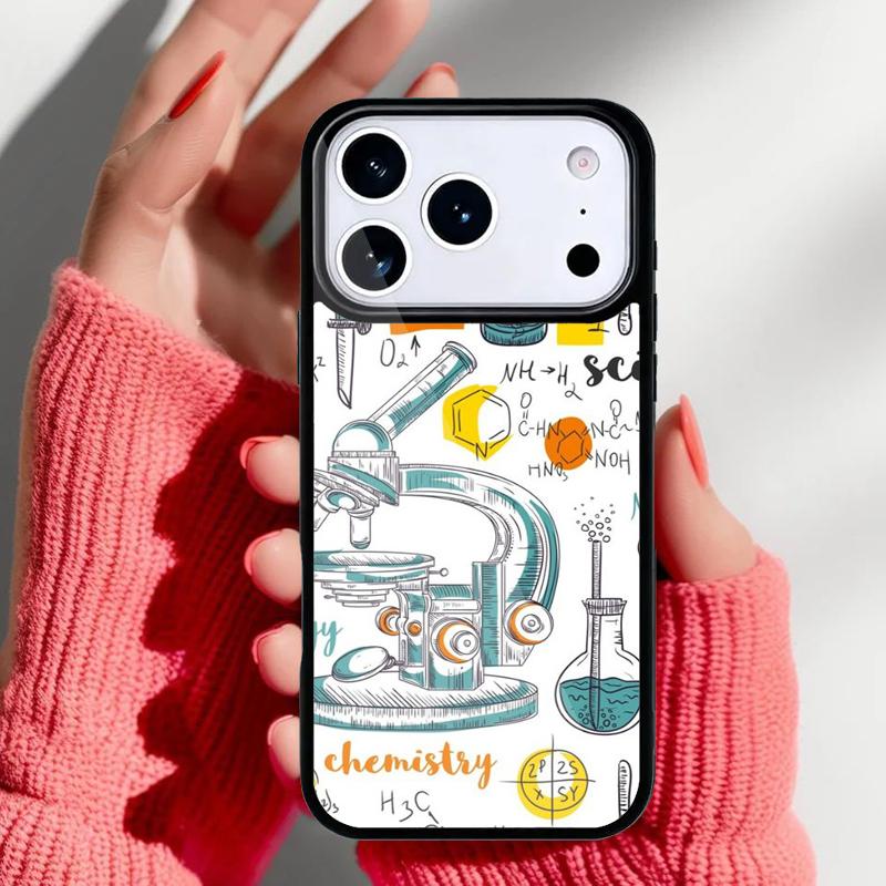 Чехол для телефона Биология и Химия для iPhone 17 16 15 14 13 Pro Max Задняя крышка для 12 11 Pro Coque