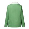 Women's Casual Fashion Loose Solid Color Hat Plus Fleece Collar Pocket Jacket