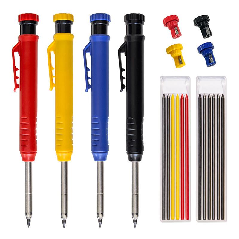 Xiaomi 1-6Pcs Engineering Drawing Woodworking Marking Mechanical Pencils 2.8mm Long Head Carpenter Pencil Applicable Construction Works