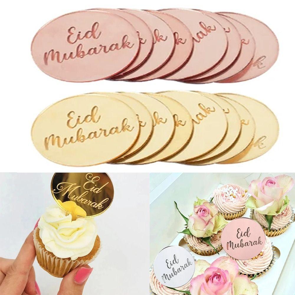 10 шт., топперы для кексов Ид Мубарак, Рамадан Карим, инструменты для выпечки для исламской мусульманской вечеринки, торт «сделай сам»