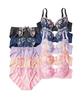 Inner Small Floral Embroidery Bra and 5 5 Sets [Nissen] Set, Shorts, Sets, (Feminine Color) G95/3L~4L