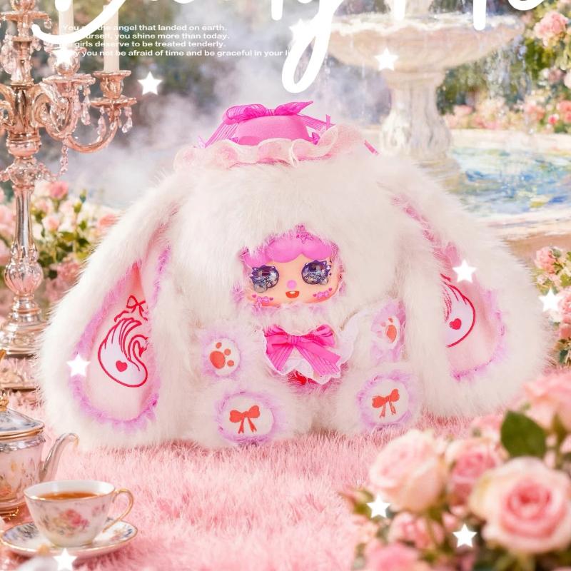 Migo Rose Tea Party 600% Plush Blind Box Mystery Surprise Toy Doll Trendy Decor Birthday Gift Collectible Plush Toy