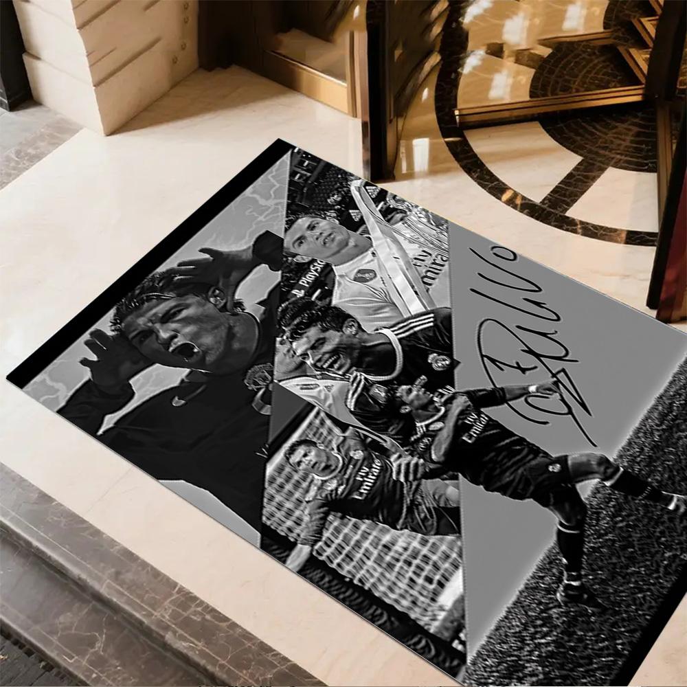 Ronaldo Legacy Continues Area Rug Suitable for Foyer Living Rooms Bedrooms Entryway Antislip Carpet Decorate Offices Best for Christmas