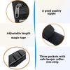 Wheelchair bag, wheelchair side pocket, storage bag suitable for any wheelchair and water use (black, 3 pieces)