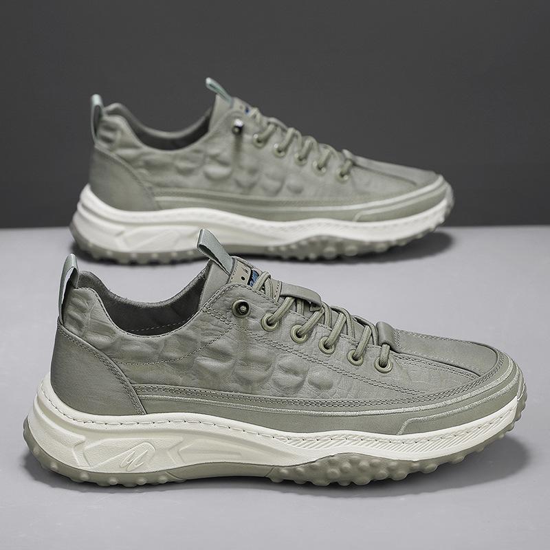 Мужская обувь из зонтичной ткани с крокодиловым узором, дышащая и не имеющая запаха, новая уличная мода, повседневная обувь, мужская модная спортивная обувь