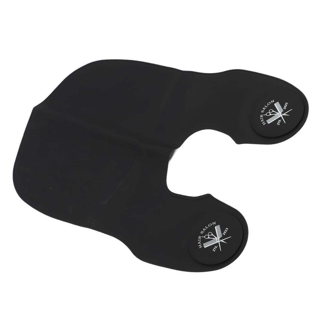 Подушечка для стрижки волос, черный водонепроницаемый силиконовый ошейник для стрижки волос большого размера для салонов красоты