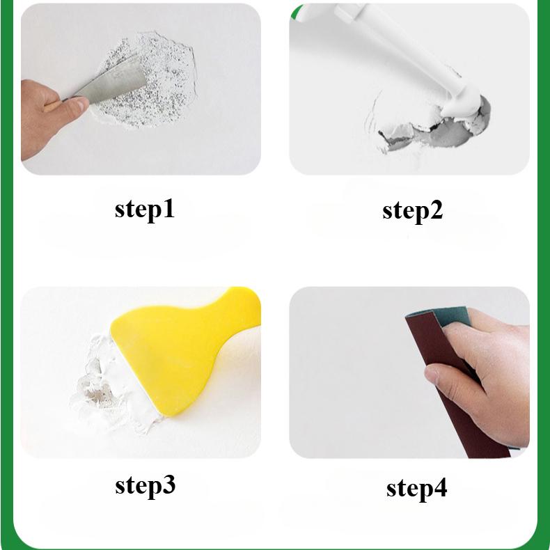 Паста для ремонта стен, водостойкая, устойчивая к плесени, паста для ремонта стен, белая бытовая паста для ремонта трещин и отслоения