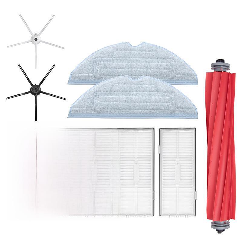 Совместимые аксессуары для Roborock S7/T7S Plus: Основная роликовая щетка, тряпка, пылесборник, фильтр