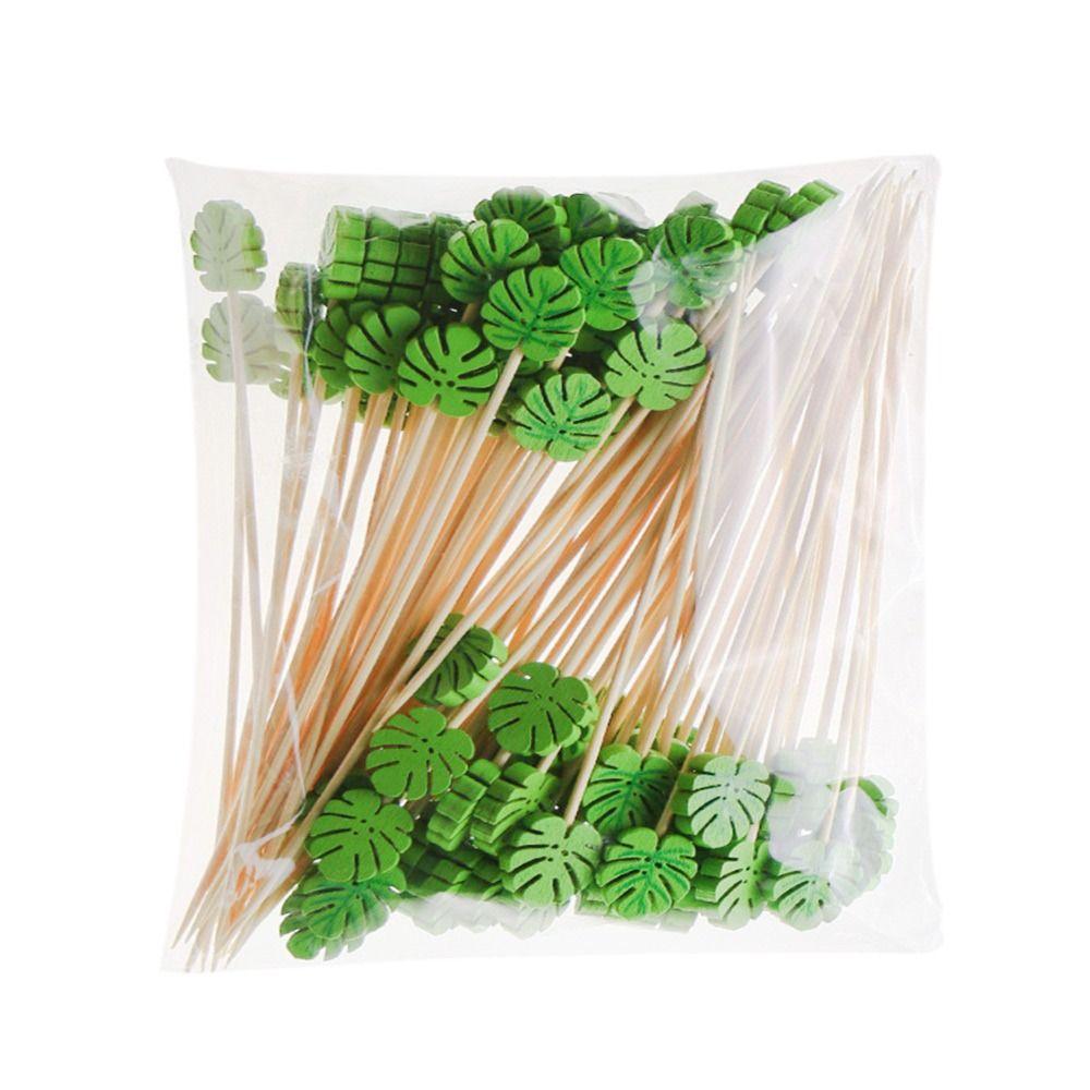 Salad Sandwich Toothpicks Fruit Sticks Handmade Toothpicks Food Fruit Cocktail Decor Bamboo Picks