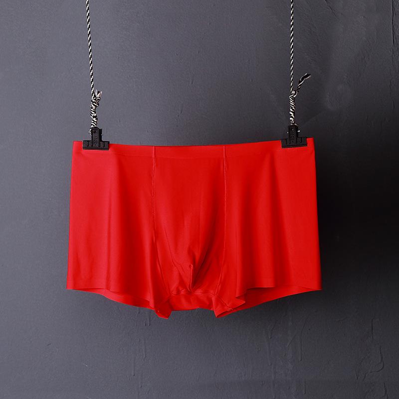 Vogue L-XXXL антибактериальные 3D спандекс популярные 1 шт роскошные боксеры бесшовные ледяной шелк высокое качество горячая распродажа нижнее белье шорты мужские