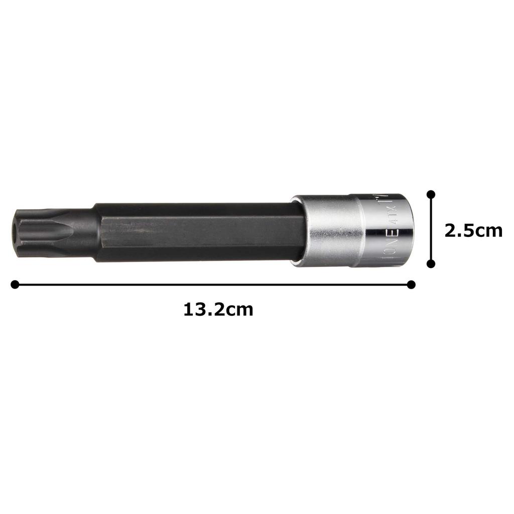 TONE Long Torx Socket Drive angle T70H (tamper-proof type) 4TX-T70HL 12.7mm (1/2")