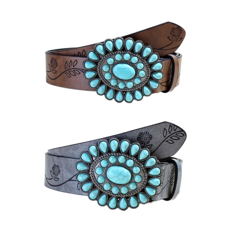 Girls Retro Waist Belt for Daily Costume Jewelry Waist Body Jewelry for Party Jeans Belt Cowboy Chain