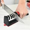 3-Stage Knife Sharpener, Kitchen Knife Sharpening Tool, Multi-Function Ceramic Tungsten Steel Sharpener for Home Use