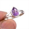 Natural Pink Amethyst Gemstone 925 Solid Sterling Silver Jewelry Ring S.9 U8h45