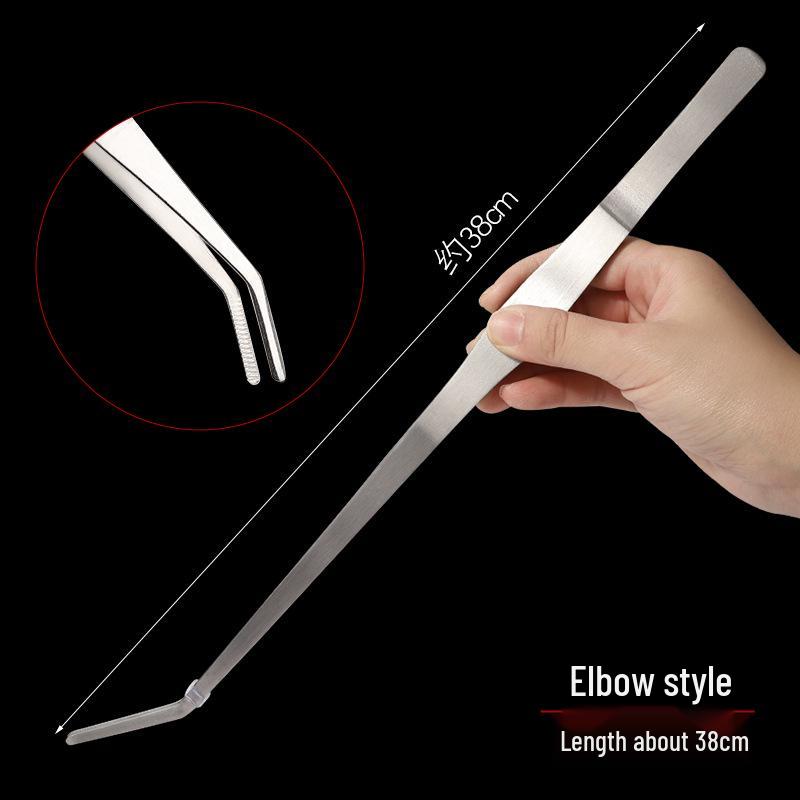 Нескользящий пинцет из нержавеющей стали для садоводства, аквариумов и суккулентов