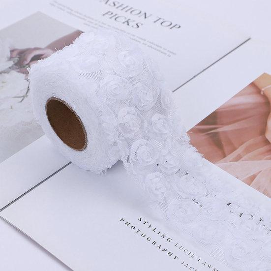 Красивая сплошная цветная красивая 3D лента для подарочной упаковки, шитье