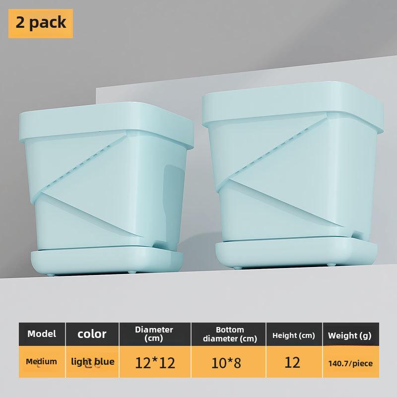 Прочные дышащие пластиковые квадратные цветочные горшки для дома и офиса