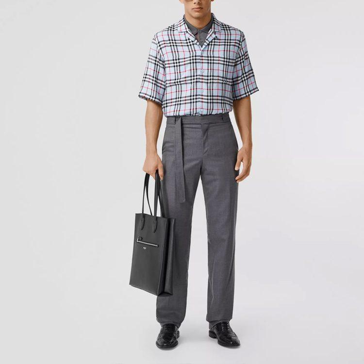 Burberry Рубашка в клетку с коротким рукавом 80258221