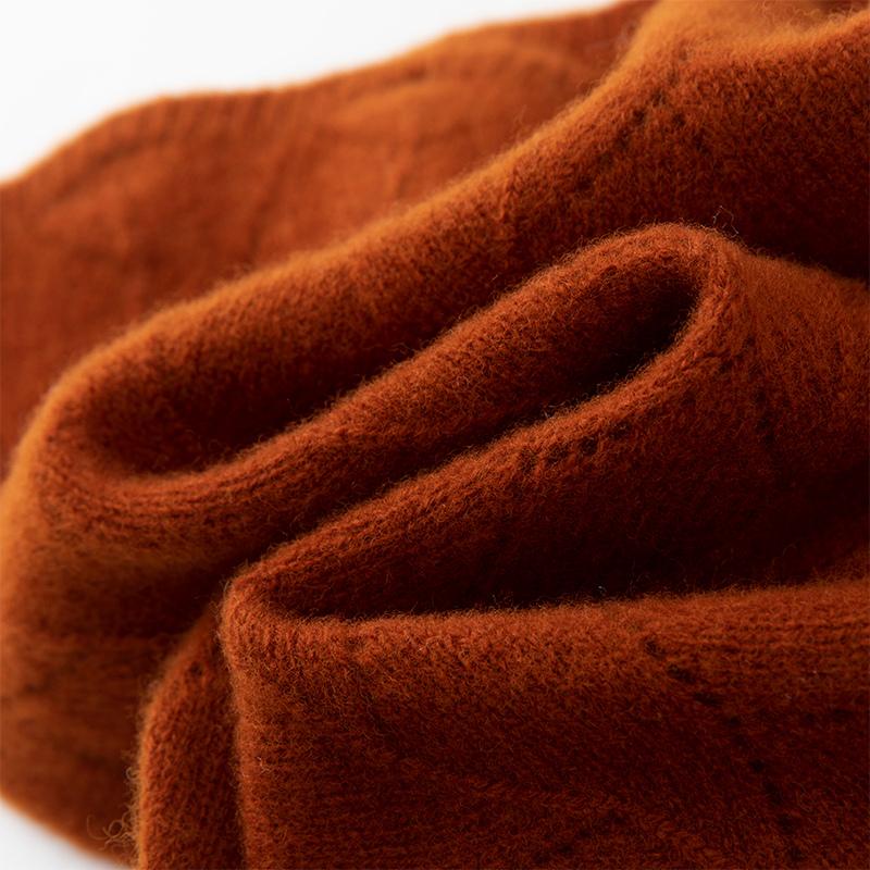 Women's Cashmere Neck Cover Qinghe Cashmere 30% Cashmere 70% Wool Women's Autumn and Winter Cashmere Scarf Soft and Warm