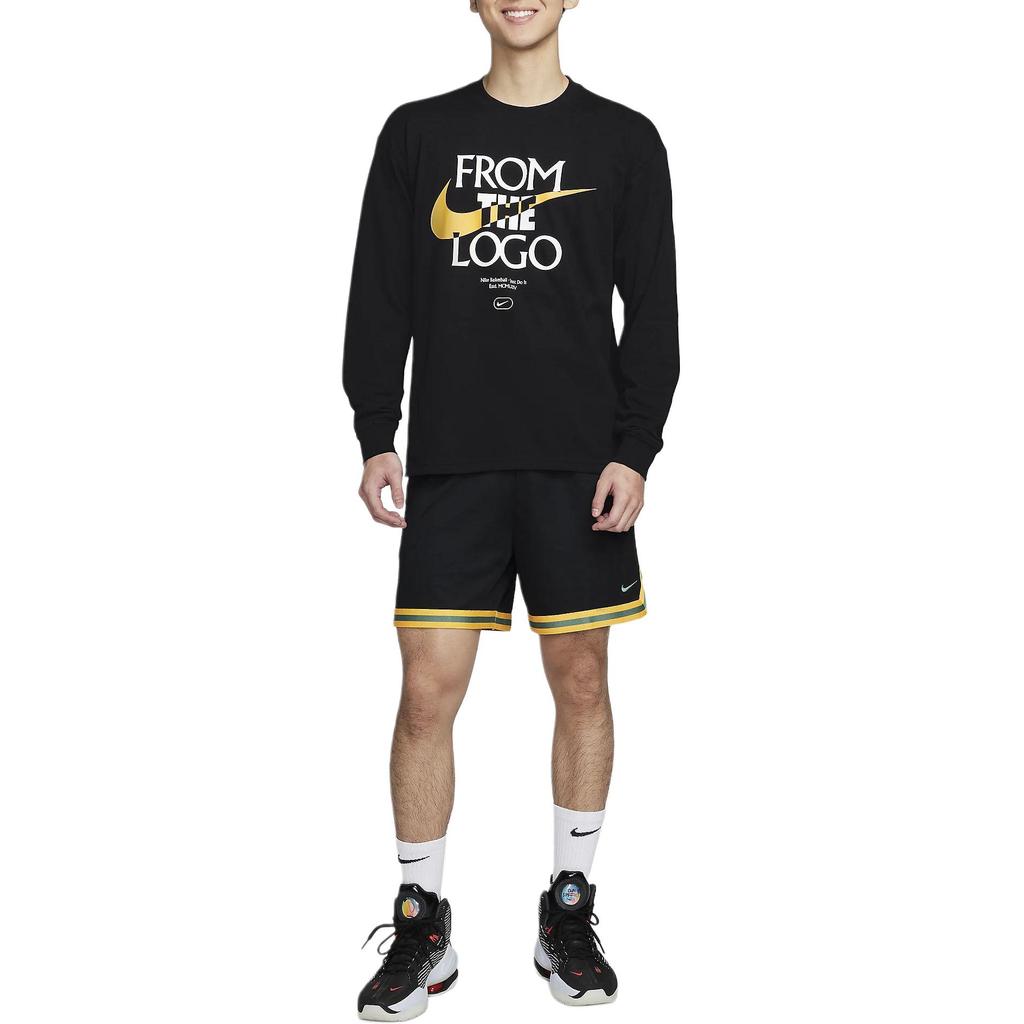 Nike T Shirts Men's Black Crew Neck Moderate FQ4921-010