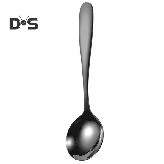 Ложка для супа, не содержащая BPA, пищевая ложка из нержавеющей стали, кухонная ложка с длинной ручкой, столовая посуда, инструмент