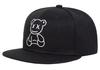 Sproutsy Snapback Cap, Embroidered Bear Illustration, Black, Outdoor Hat, Kids' (JP, Number Size, 52.0 Cm, Black)