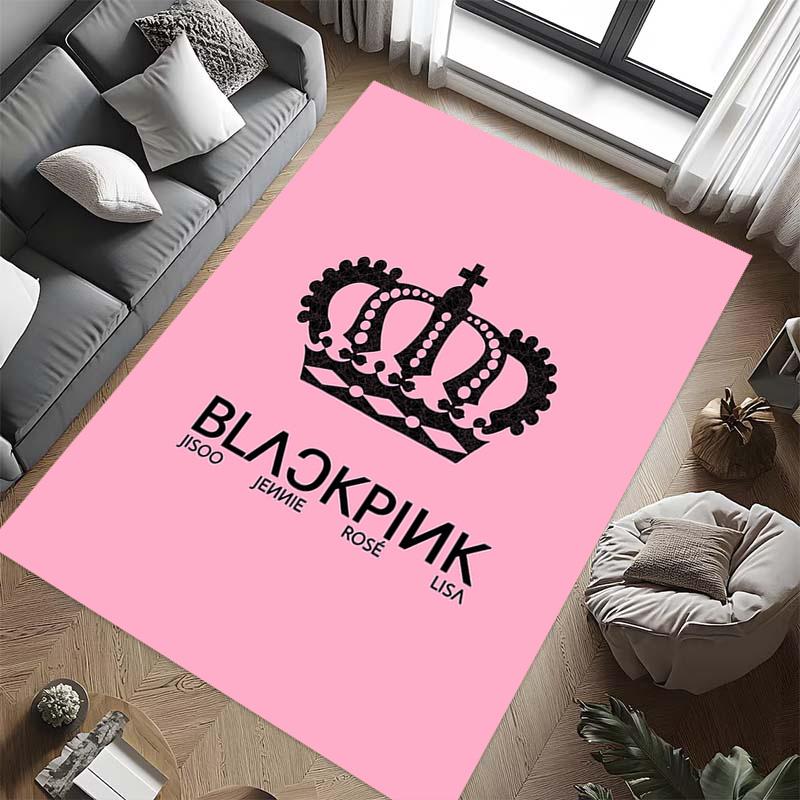 Black Pink Domination carpet Suitable for all seasons floor mats Fashion Office chair cushion Art