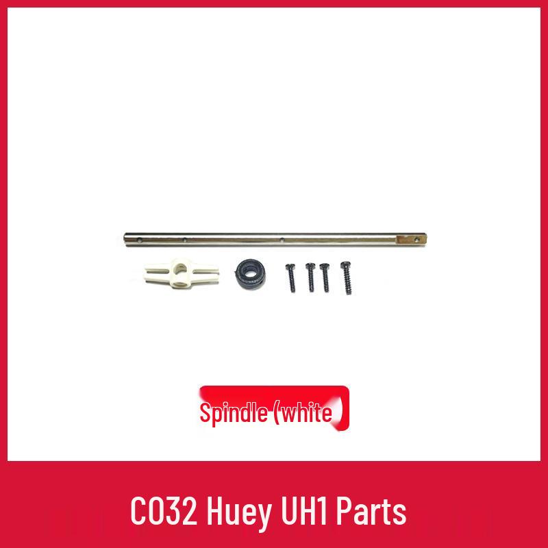 UH1 Huey Remote Control Helicopter Parts: Main Rotor, Landing Gear, Motor, Battery, Horizontal Shaft