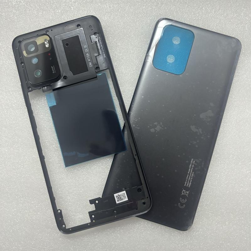 Полный корпус для Xiaomi Poco X3 GT Средняя рамка Рамка задняя крышка аккумулятора Задняя часть с объективом камеры Замена