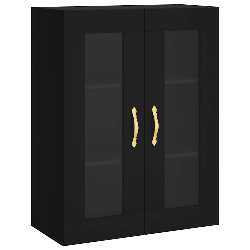 Wall Cabinet Black 69.5 x 34 x 90 cm