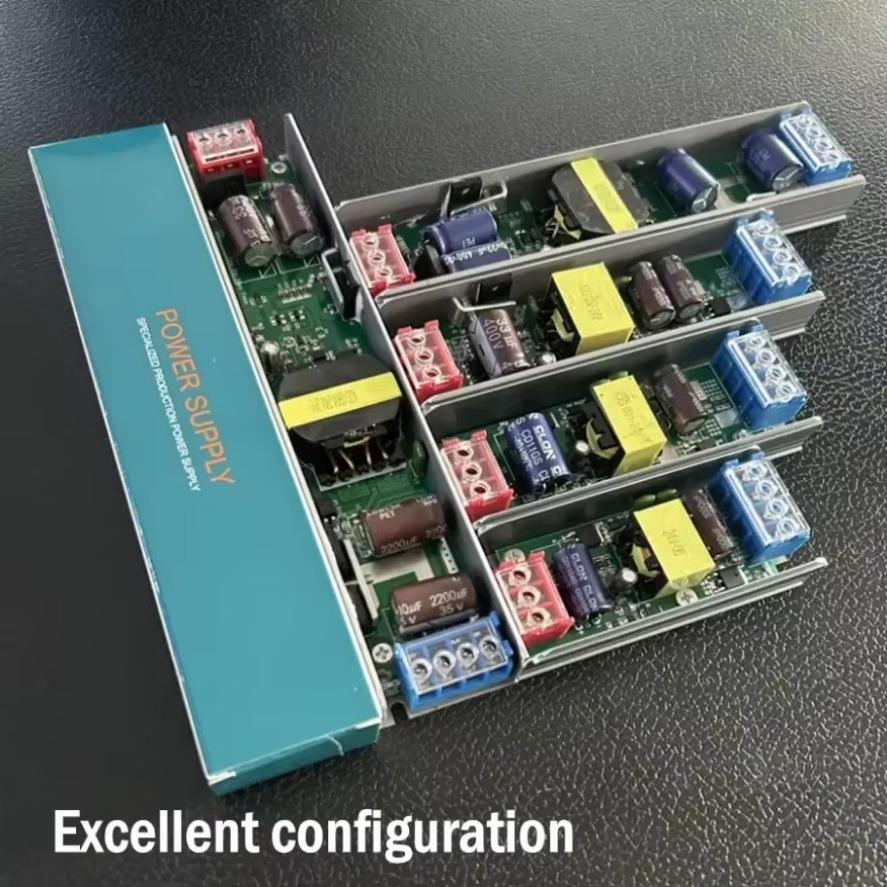 Импульсный блок питания DC 12V 24V AC176-264V Адаптер питания для светодиодной подсветки 60W 100W 200W 300W 400W Бесшумные трансформаторы для освещения