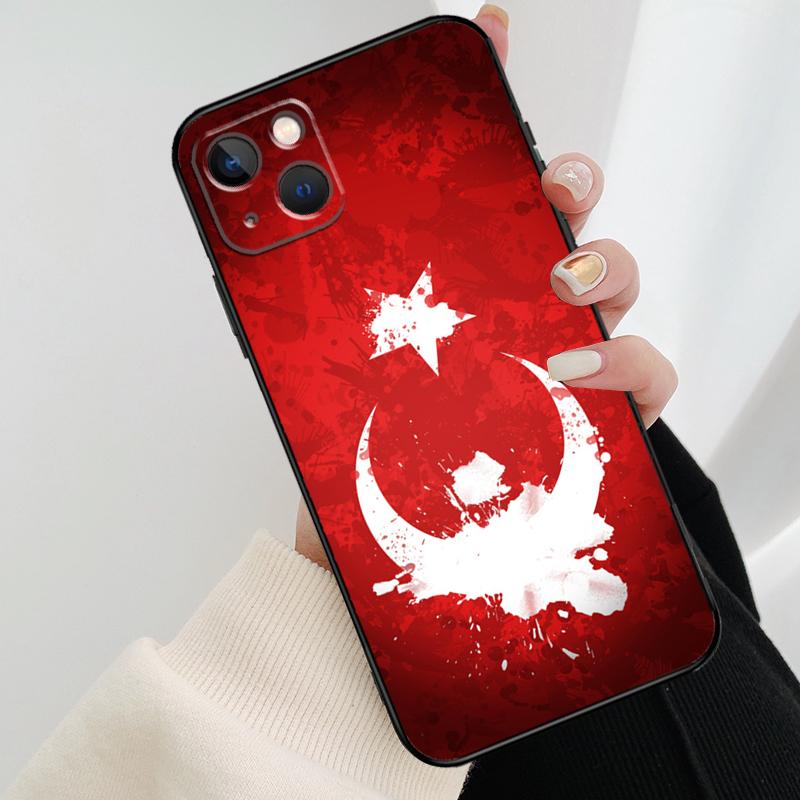 Республика Турция Реалистичный чехол для телефона с флагом для iPhone 17 Pro Max 14 13 12 11 15 16 Pro Max mini 16 15 Plus 16e 17 Air Cover