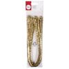 Filin chenille brillant, or, 50cm, épaisseur 9 mm, 10 pces
