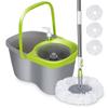Masthome Rotating Mop with 4L Mop for Floor 3 Mop Detergent Adjustable Reduces Back No Easy Suitable for All Dual-Tank Bucket, Wet/Dry Cleaning, Pads,