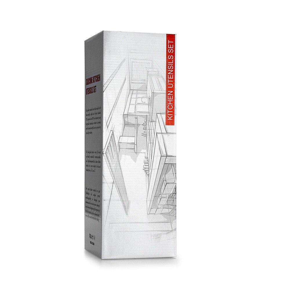 JANKNG кухонная силиконовая лопаточка, полупрозрачная для приготовления теста, скребка для крема, термостойкая посуда, набор кисточек для выпечки тортов, инструменты