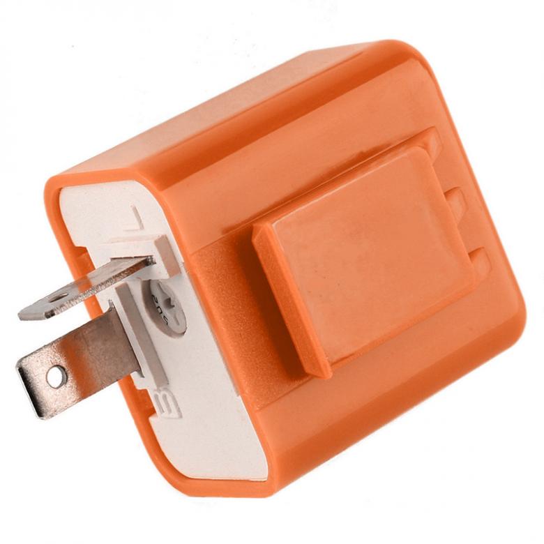 Реле указателя поворота для мотоцикла, 12 В, 2-контактный регулируемый светодиодный индикатор скорости мотоцикла