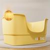 Extra Large Splash-Proof Cat Litter Box with High Sides