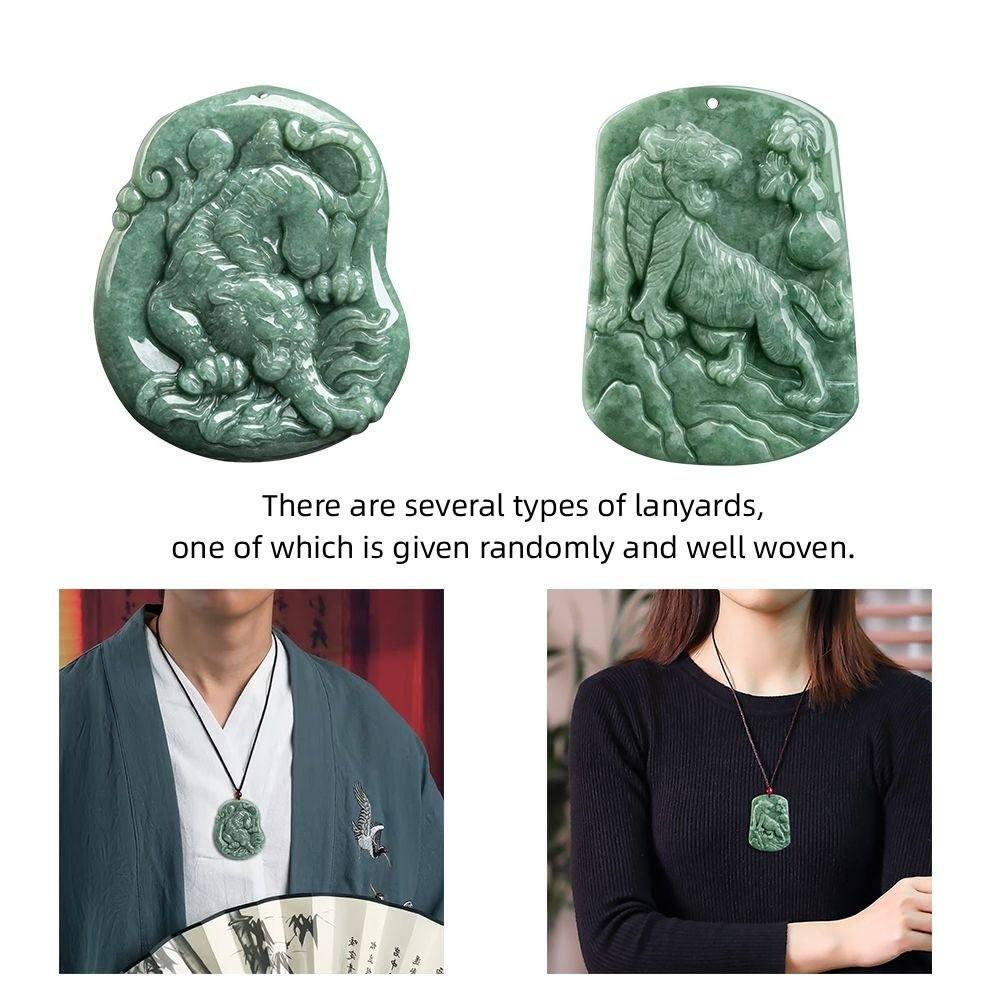 Hand Carved Tiger Brand Pendant Necklace A-Grade Natural Stone Tiger Pendant Men And Women
