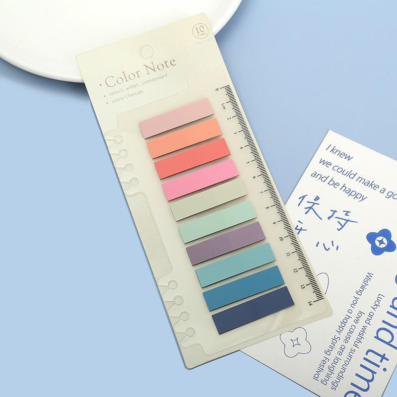 Прозрачная линейка и наклейки-указатели Morandi Marker для студентов