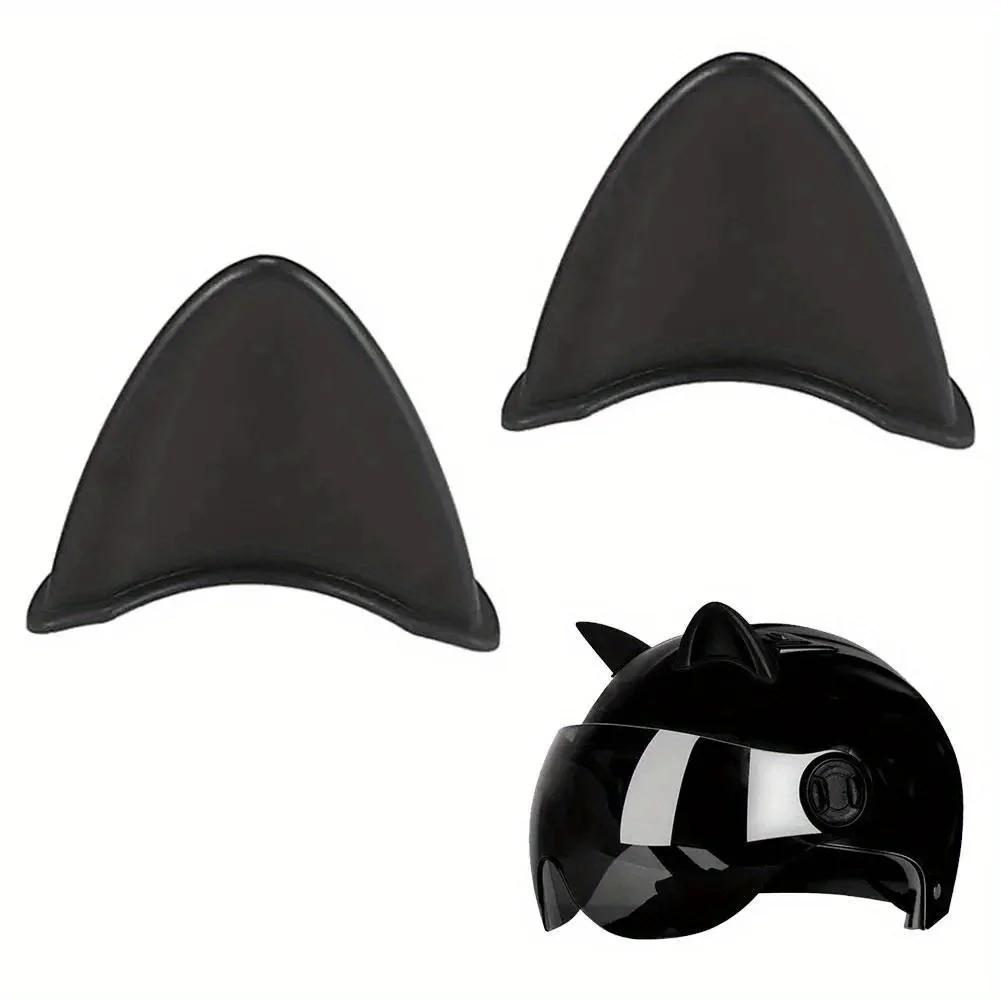2PCS Motorcycle Headlight Helmet Decoration Cat Ear Motorcycle Helmet Cute Car Decoration Sticker Motorcycle
