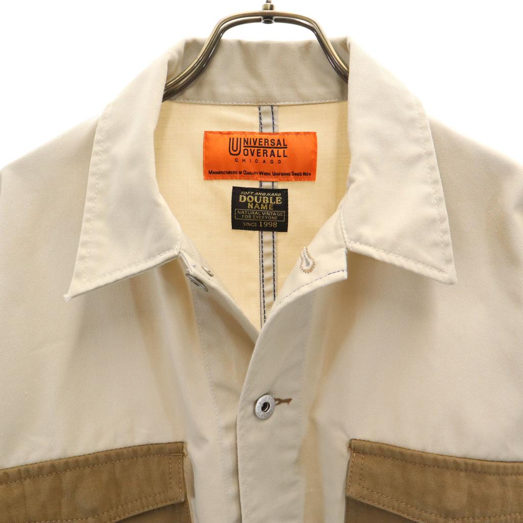 UNIVERSAL OVERALL Long Sleeve Work Shirt F Beige Men's Used