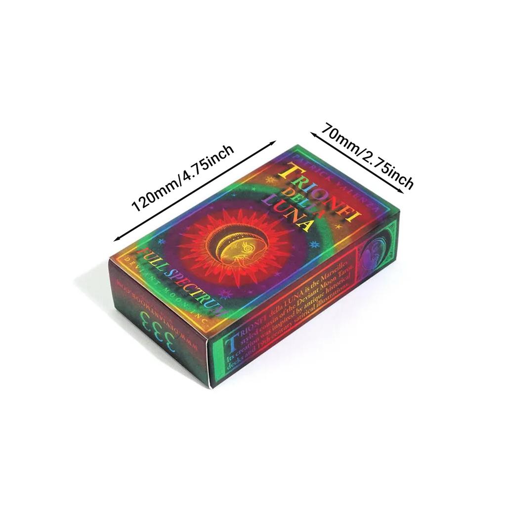 Trionfi Della Luna Full Spectrum Tarot 12x7 Cm 78 Pcs Cards
